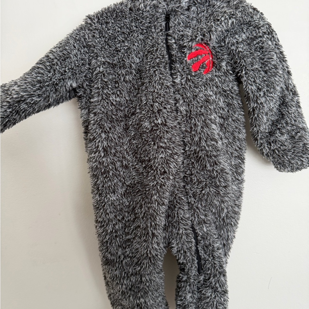 NBA Toronto Raptors Gray and Red Baby Bunting